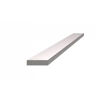 Zábradlí Nerezová tyč plochá 20x5mm, cena za 1ks(1m) brúsená nerez K320 /AISI304 3m