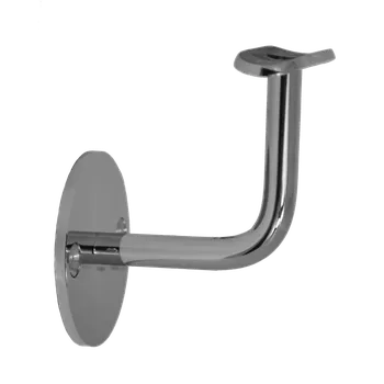 Držák madla na stěnu na trubku ø 42.4mm, leštěná nerez / AISI304