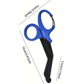 Zdravotnický materiál Taktické nůžky EDC Gear mini - karabina Barva: modrá / černá