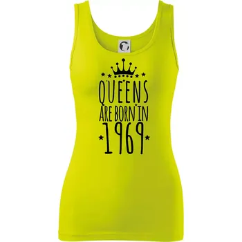 Queens are born in 1969 - Dámské tílko - M ( Limetková )