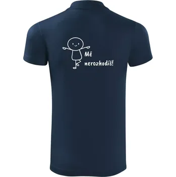 Pánská košile Mě nerozhodíš - Polokošile Victory sportovní (dresovina) - 2XL ( Námořní modrá (velmi tmavá - téměř černá) )