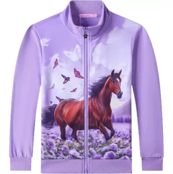 Dívčí mikina Kugo SM3592 fialová 122