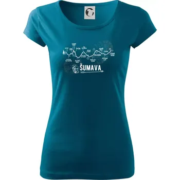 Dámské tričko Profil Šumava - Dámské triko Pure - 3XL ( Petrolejová )