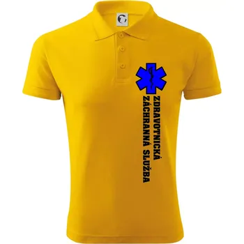 Pánská košile Hvězda života - zdravotnická záchranná služba - Polokošile pánská Pique Polo 203 - L ( Žlutá )