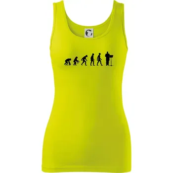 Dámské tričko Evoluce sbormistr zepředu - Dámské tílko - M ( Limetková )