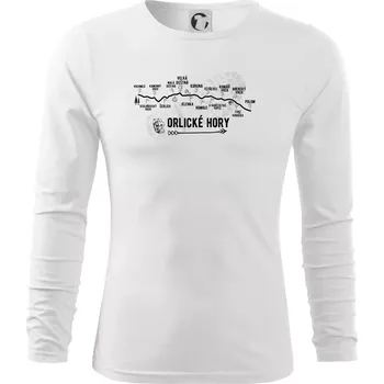 Pánské oblečení Profil Orlických hor - Triko s dlouhým rukávem FIT-T long sleeve - S ( Bílá )