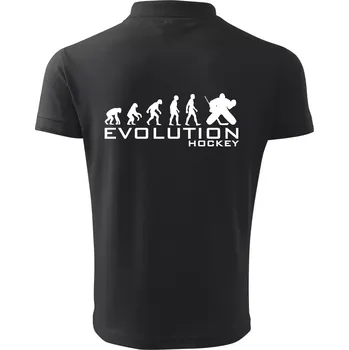Pánská košile Evoluce Hockey brankář - Polokošile pánská Pique Polo 203 - 4XL ( Dřevěné uhlí )