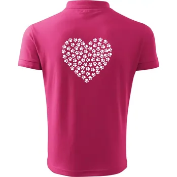 Pánská košile Psí láska - Polokošile pánská Pique Polo 203 - XL ( Purpurová )