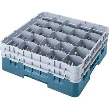 Příslušenství pro myčku Cambro Koš Camrack 25 pozic, výška sklenice 15,2 cm - Tyrkysová