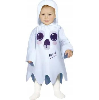 Karnevalový kostým KOSTÝM MALÝ DUŠEK BÍLÁ TUNIKA DUCH MALÝ 80