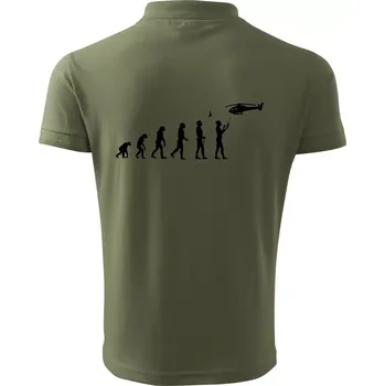 Pánská košile Evoluce modeláře - Polokošile pánská Pique Polo 203 - 3XL ( Khaki )