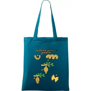 Evoluce pasta - Taška bavlněná - 42 x 38 cm ( Petrolejová )