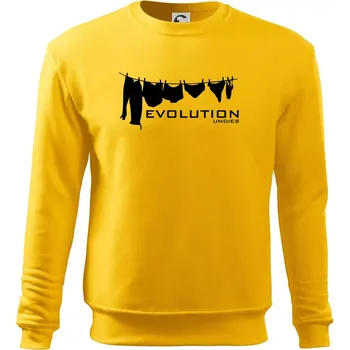 Pánská mikina Evoluce spodního prádla - Mikina Essential pánská - 2XL ( Žlutá )