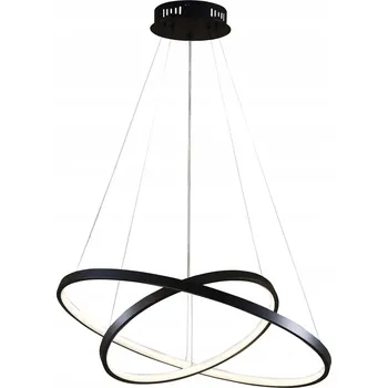 LED ZÁVĚSNÉ SVÍTIDLO 2 KRUHY stropní lustr 35W 4000K bílá neutrální