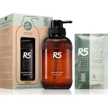Mýdlo R5 Sapone Mani tekuté mýdlo 350 ml + náhradní náplň 2x35 g