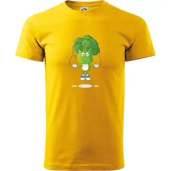 Pánské oblečení Brokolice tenista - Klasické pánské triko vyšší gramáže - M ( Žlutá )