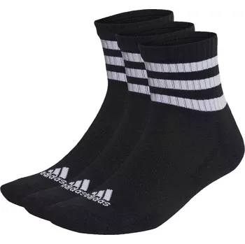 Pánské termo ponožky Ponožky adidas 3-Stripes Cushioned Sportswear Mid-Cut 3 páry IC1317 37-39