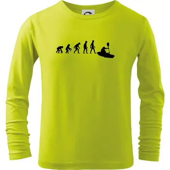 Evoluce kajak - Triko dětské Long Sleeve - 104-110cm / 3-4 roky ( Limetková )