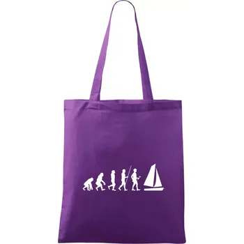 Evoluce plachtění - Taška bavlněná - 42 x 38 cm ( Fialová )