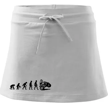 Dámská sukně Evoluce quad čtyřkolka - Sportovní sukně - two in one - M ( Bílá )