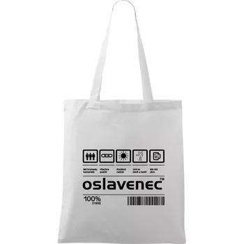 Čárový kód - Oslavenec - Taška bavlněná - 42 x 38 cm ( Bílá )