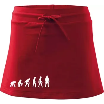 Dámská sukně Evoluce cowboy - Sportovní sukně - two in one - XS ( Červená )