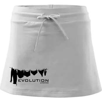 Dámská sukně Evoluce spodního prádla - Sportovní sukně - two in one - XL ( Bílá )