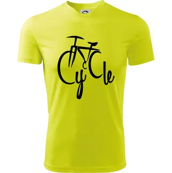 Cycle kolo - Dětské triko sportovní (dresovina) - 158 cm/12 let ( Neonově žlutá )