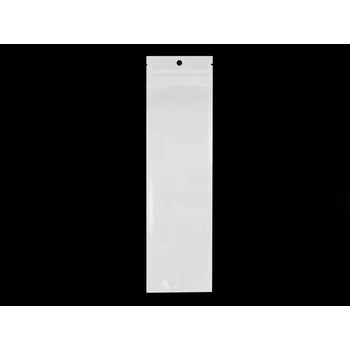 Obalový materiál Uzavíratelný sáček se závěsem 7x25 cm jedna strana průhledná