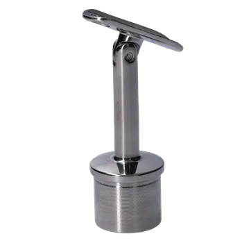 Zábradlí Držák madla s kloubem na trubku ø 42,4 mm (80x64 mm), leštěná nerez / AISI304
