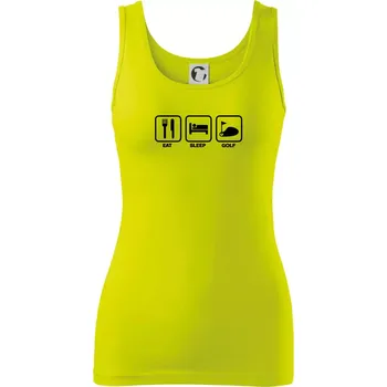 Dámské tričko Eat sleep golf - Dámské tílko - L ( Limetková )