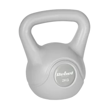 Bit Kettlebell Bitumenový 2 kg šedý REBEL ACTIVE RBA-2322G-02