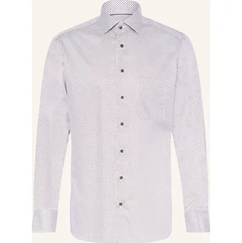 Pánská košile Eterna Pánská Košile Modern Fit, béžová / hnědá / bílá, 42