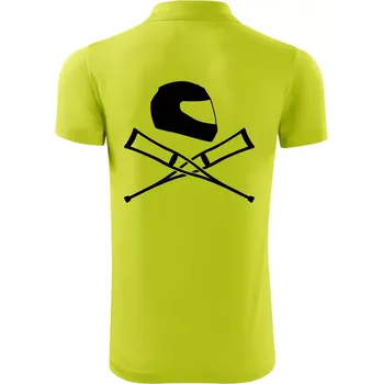 Pánská košile Silniční helma / berle - Polokošile Victory sportovní (dresovina) - 2XL ( Limetková )