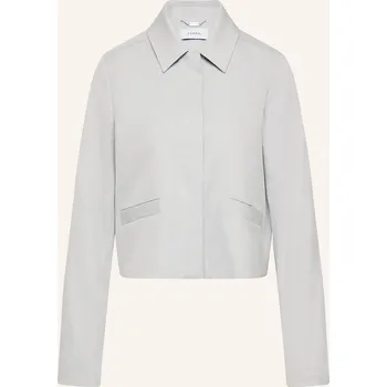 Comma Dámská Bunda Hranatého Střihu, světle šedá, 46