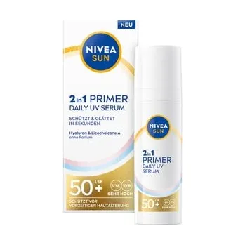 Pleťový krém NIVEA SUN Uv pleťový 2in1 Primer LSF 50+ Pleťové sérum