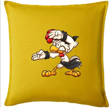 Polštář Kohout karatista - Polštář 50x50 - 50x50 - Pouze potah ( Žlutá )