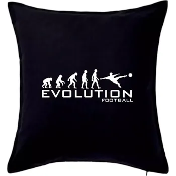 Polštář Evolution Football - Polštář 50x50 - 50x50 - Pouze potah ( Černá )