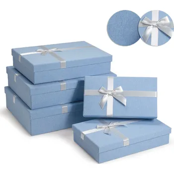 ARGUS Sada 5 ks dárkových krabic - textilní se saténovou stužkou 21005201