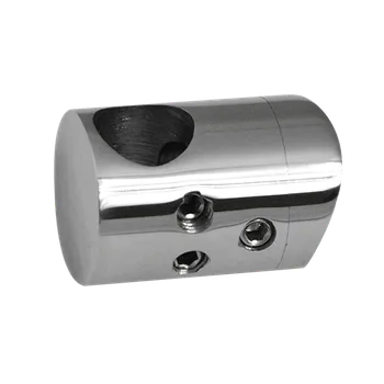 Zábradlí Držák tyče ø 12 mm (spojovací-přechodný) na trubku ø 42,4 mm (30x22 mm), leštěná nerez /AISI304