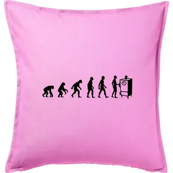Polštář Evoluce udírna - Polštář 50x50 - 50x50 - Pouze potah ( Růžová )