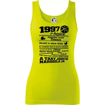 Dámské tričko 1997 v kostce - Dámské tílko - L ( Limetková )