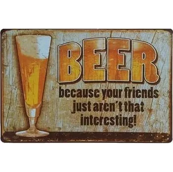 Obraz Plechová cedule Beer