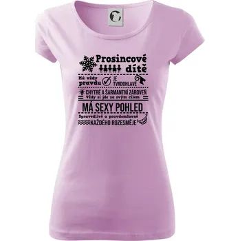 Dámské tričko Narozeniny prosinec - Dámské triko Pure - XS ( Orchid )