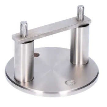 Zábradlí Úchyt na boční kotvení sloupu na jekl, (kotevní deska ø 100 /6mm), broušená nerez K320 /AISI304