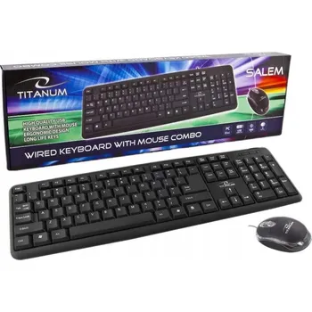 Sada klávesnice a myši, černá