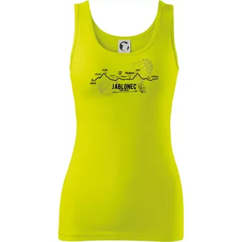 Dámské tričko Profil Jablonec nad Nisou - Dámské tílko - 2XL ( Limetková )