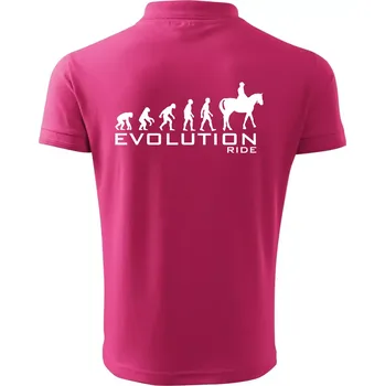 Pánská košile Evoluce Ride horse - Polokošile pánská Pique Polo 203 - L ( Purpurová )
