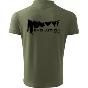 Pánská košile Evoluce spodního prádla - Polokošile pánská Pique Polo 203 - M ( Khaki )