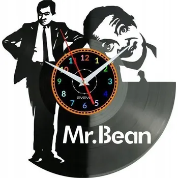 Hodiny MR. BEAN NÁSTĚNNÉ HODINY DEKORATIVNÍ MODERNÍ VINYLOVÁ DESKA VINYL JAKO DÁREK